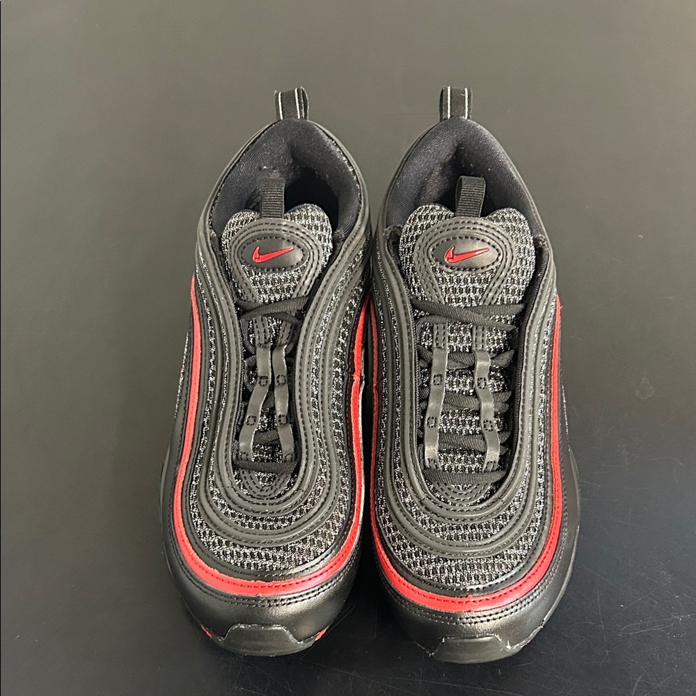 Nike Kids Black and Red Air Max Sneakers